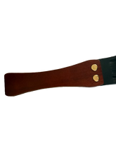 Load image into Gallery viewer, Wooden handled leather flogger