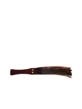 Load image into Gallery viewer, Wooden handled leather flogger
