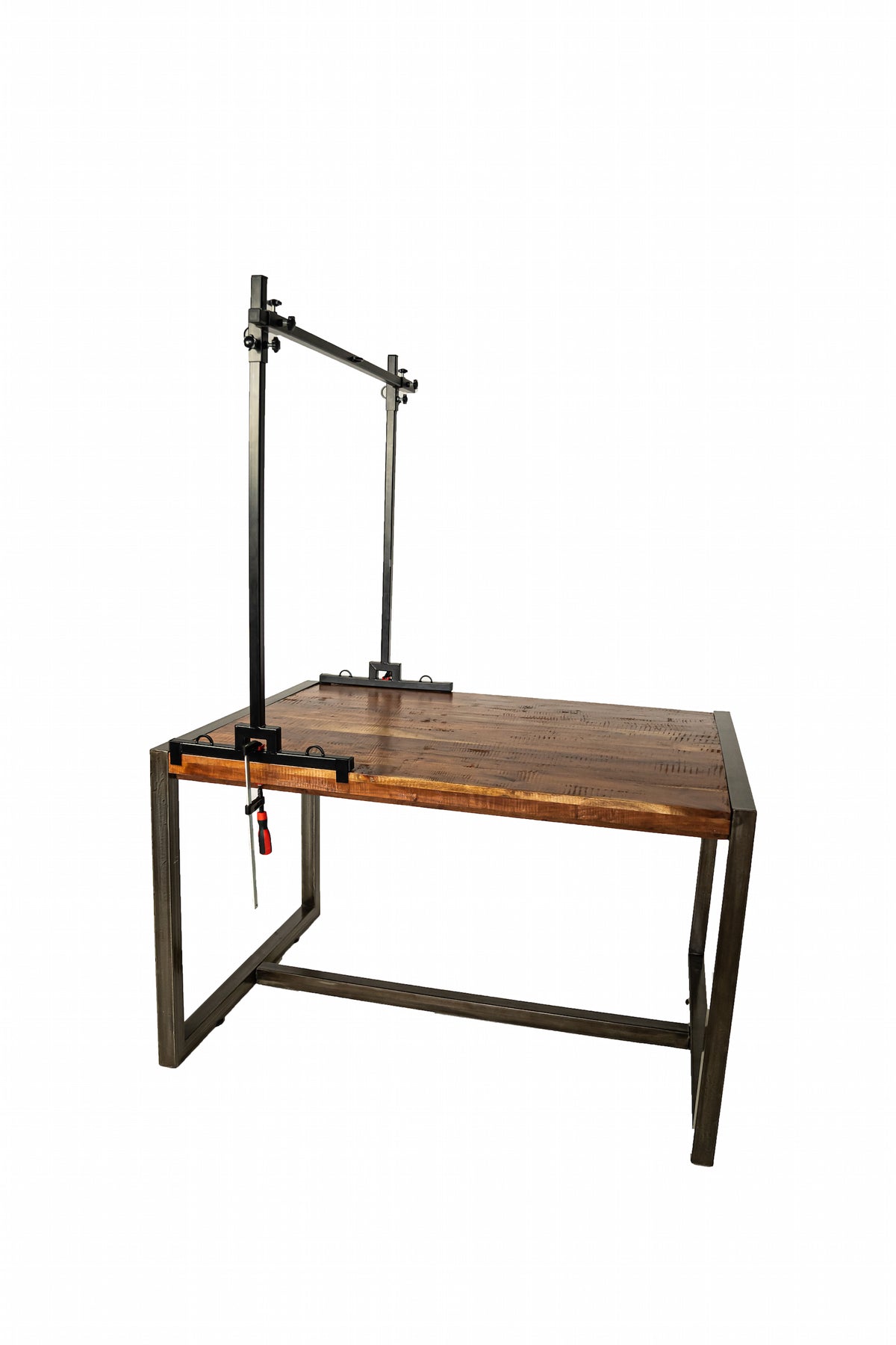 Heavy duty steel clamps for BDSM table
